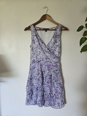 Banana Republic Floral Flowy Sleeveless Mini Dress Size 0 Womens